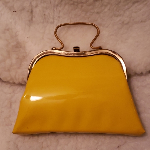 None Handbags - Vintage unique mini patent leather evening bag